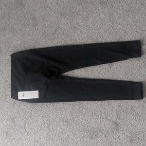 ALO YOGA RIBBED BLACK LEGGINGS MEDIUM